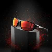 Men's UV400 Polarized Sports Sunglasses – Lightweight Frame and Rubberized Temples