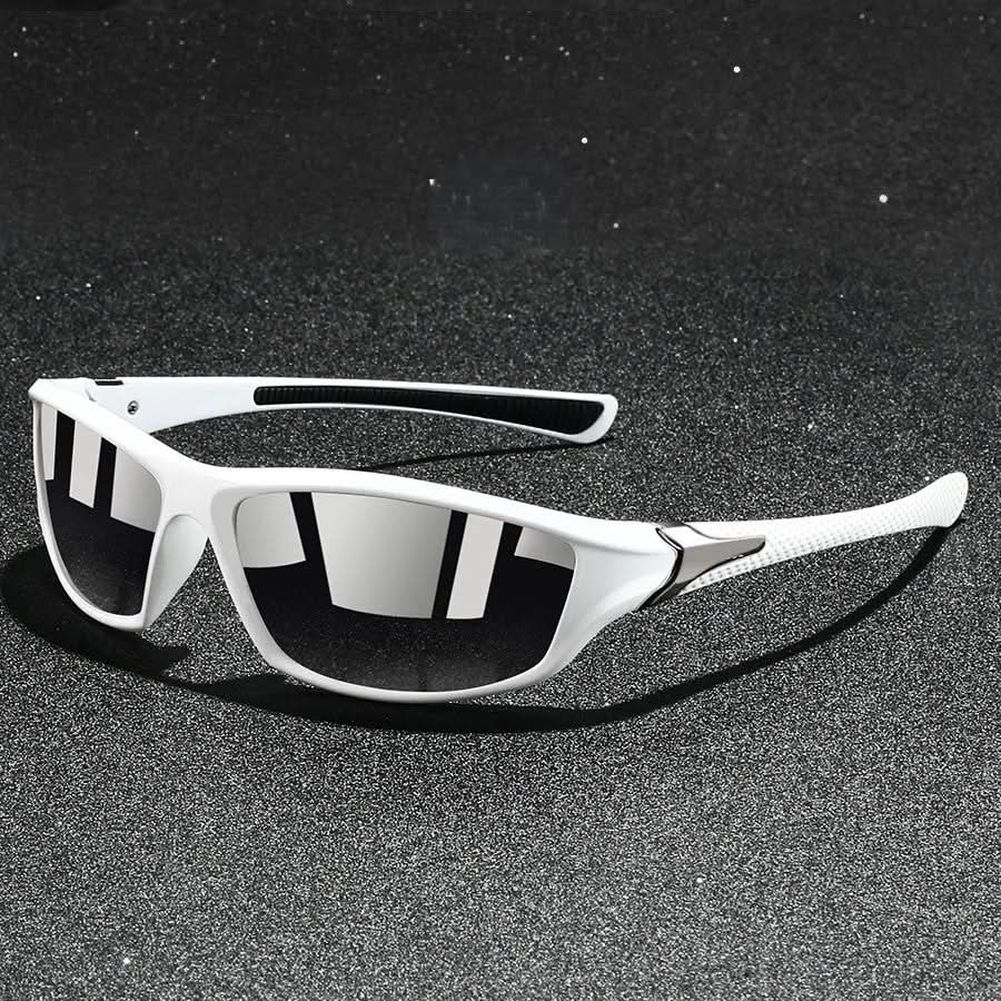 Men's UV400 Polarized Sports Sunglasses – Lightweight Frame and Rubberized Temples