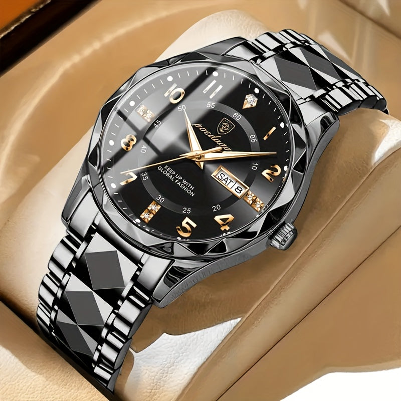 Men's Waterproof Multifunctional Titanium Sports Watch