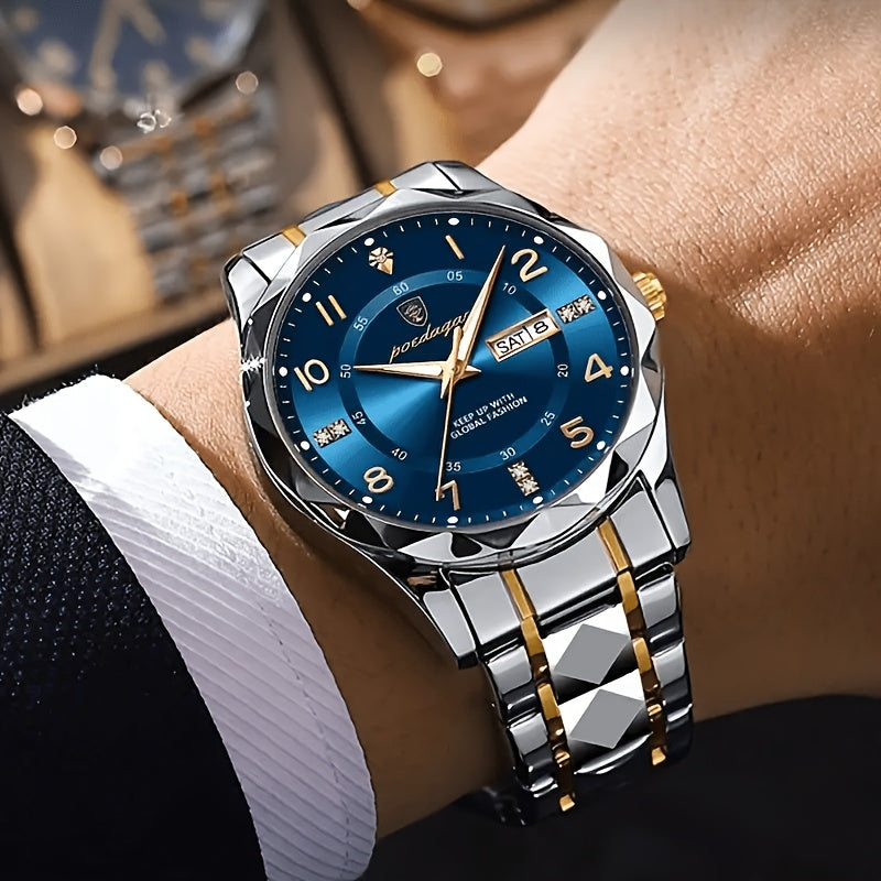 Men's Waterproof Multifunctional Titanium Sports Watch