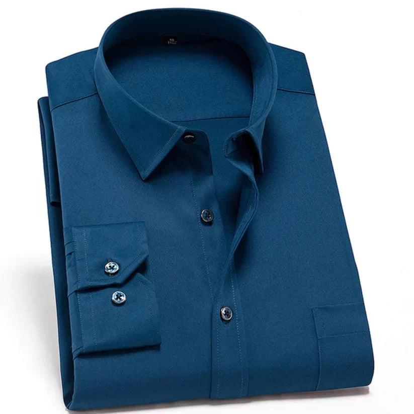 Men's Wrinkle-Free Stretch Comfort Shirt in Modern Fit
