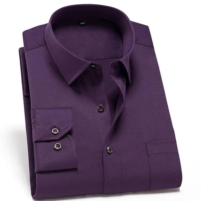 Men's Wrinkle-Free Stretch Comfort Shirt in Modern Fit