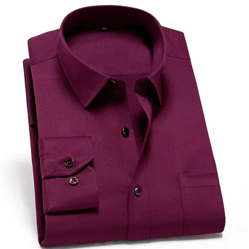 Men's Wrinkle-Free Stretch Comfort Shirt in Modern Fit