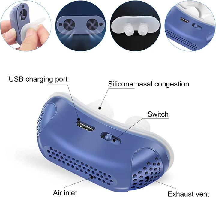 Micro CPAP Machine for Travel & Snoring - Medical Silicone