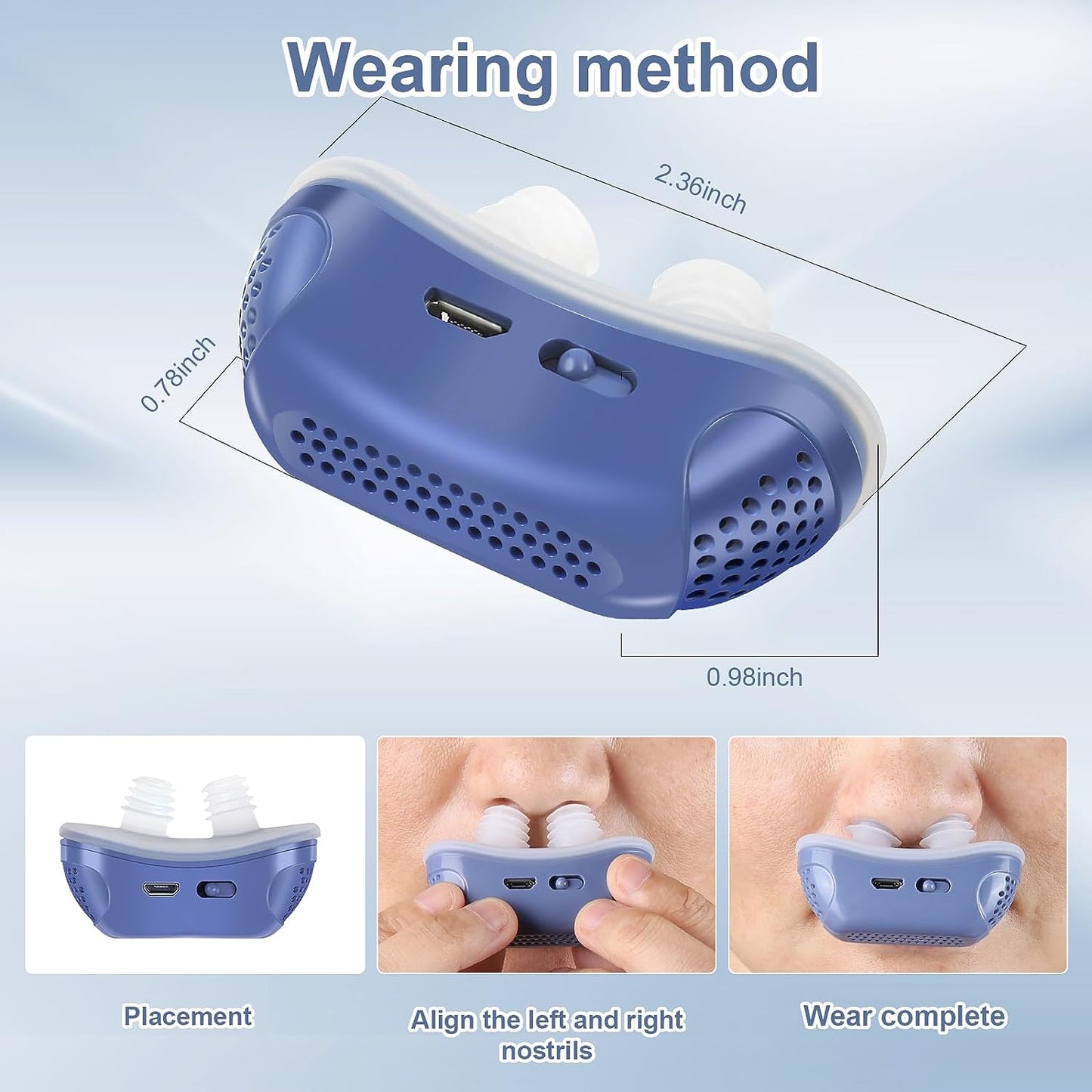 Micro CPAP Sleep Apnea Device - Anti-Snoring
