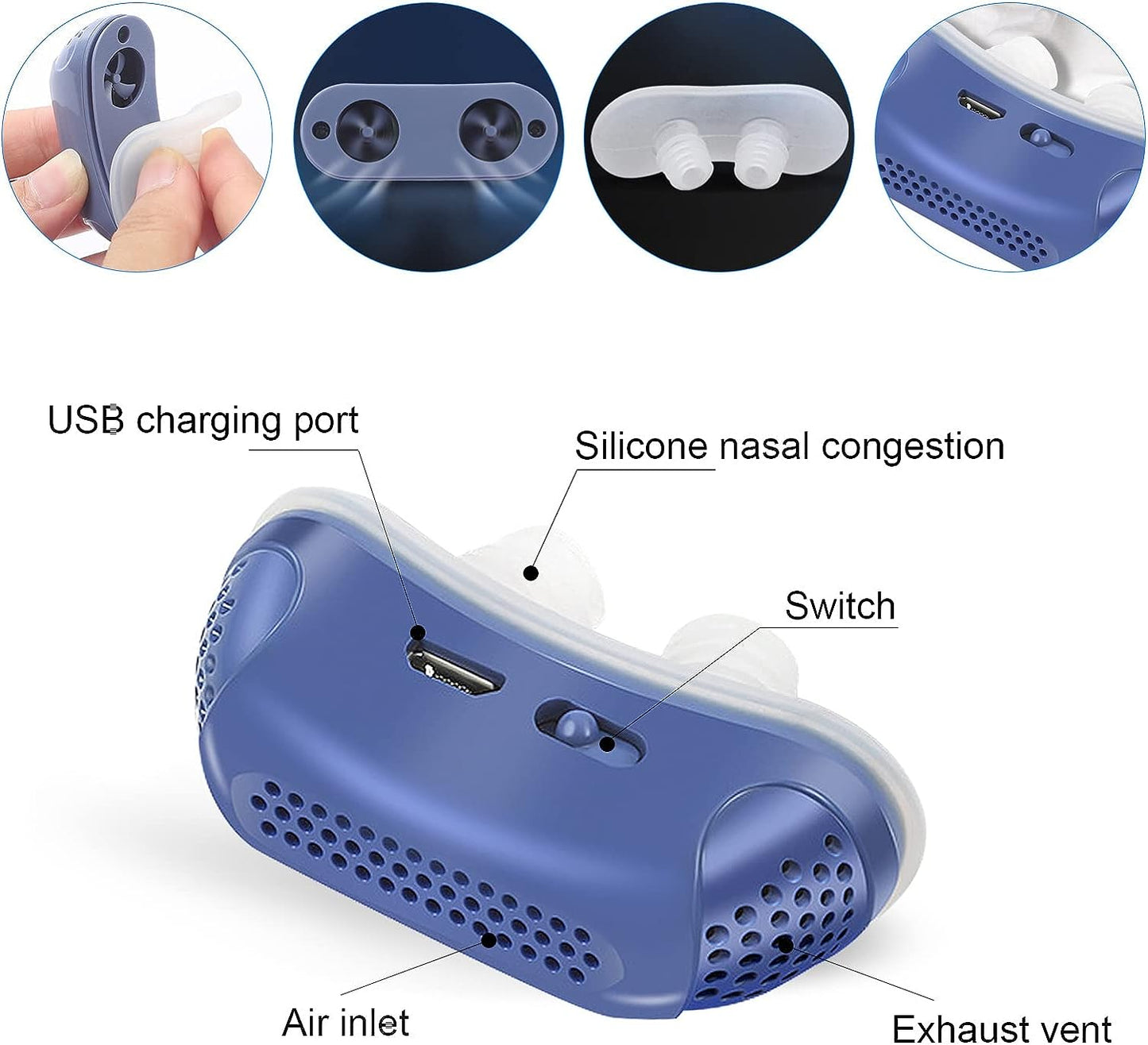 Micro CPAP Sleep Apnea Device - Anti-Snoring