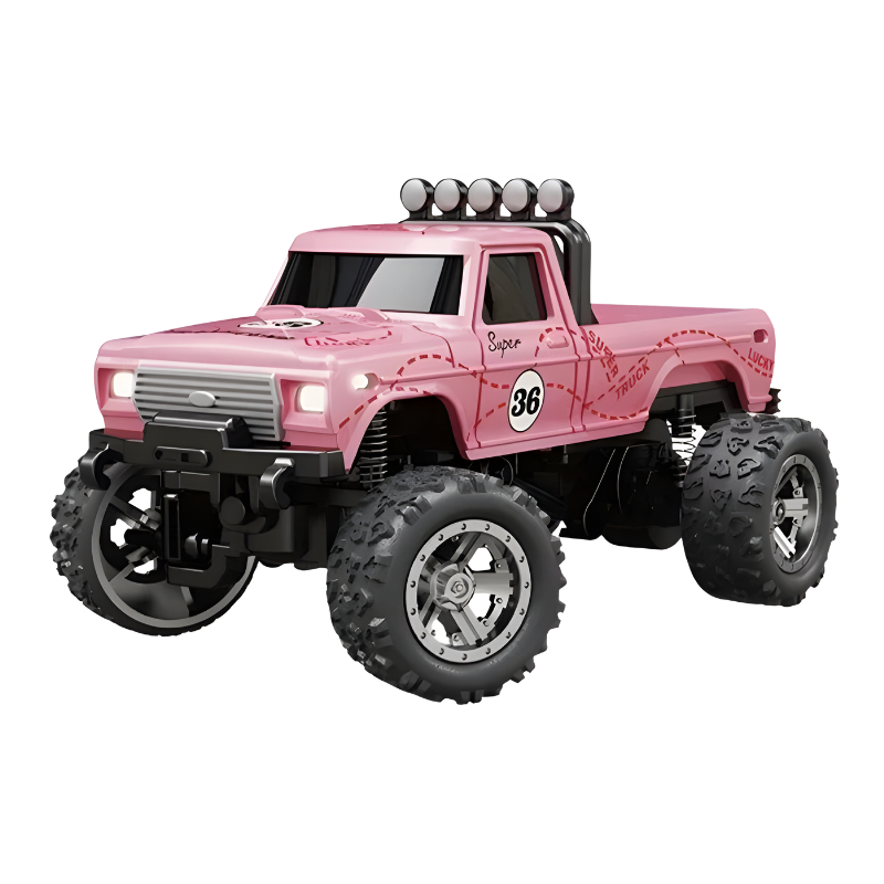 Mini RC Monster Truck with LED Lights
