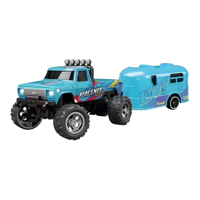 Mini RC Monster Truck with LED Lights