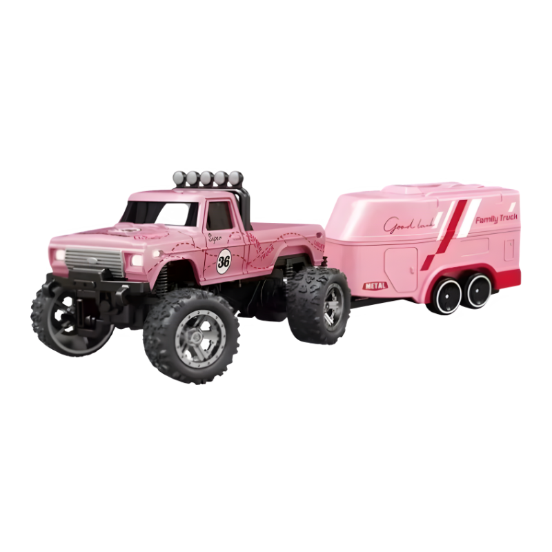 Mini RC Monster Truck with LED Lights