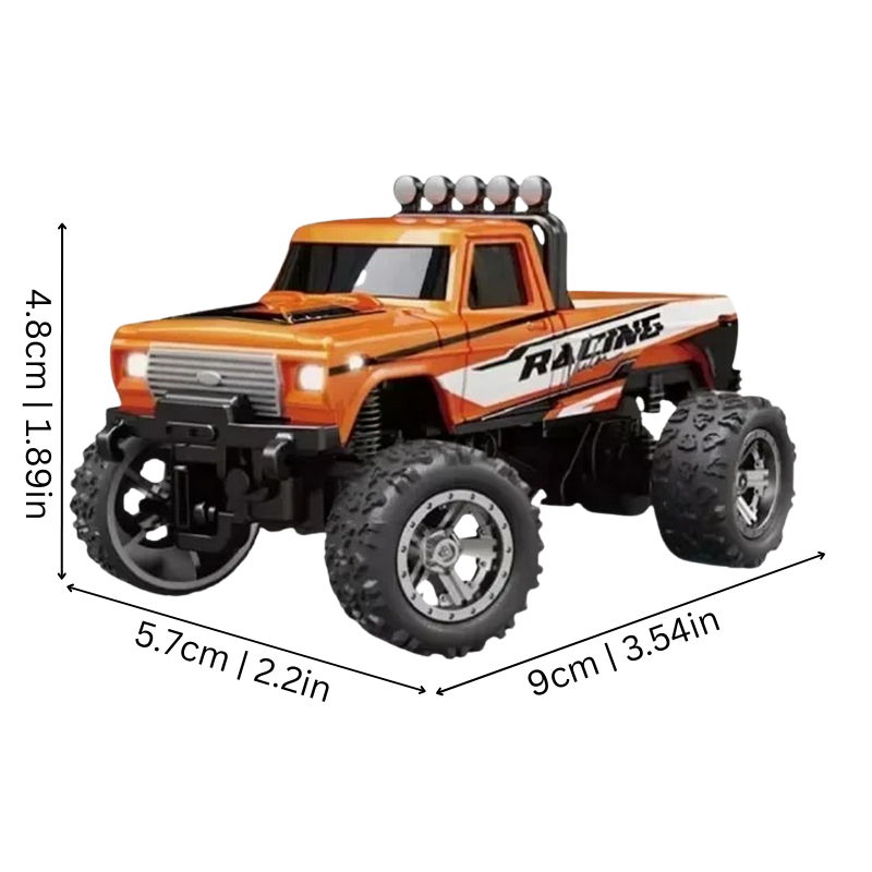 Mini RC Monster Truck with LED Lights