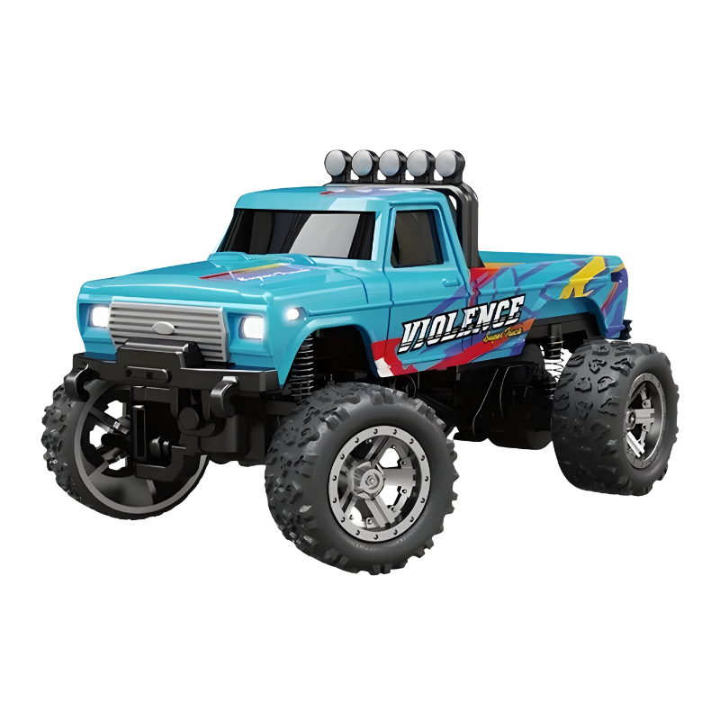 Mini RC Monster Truck with LED Lights