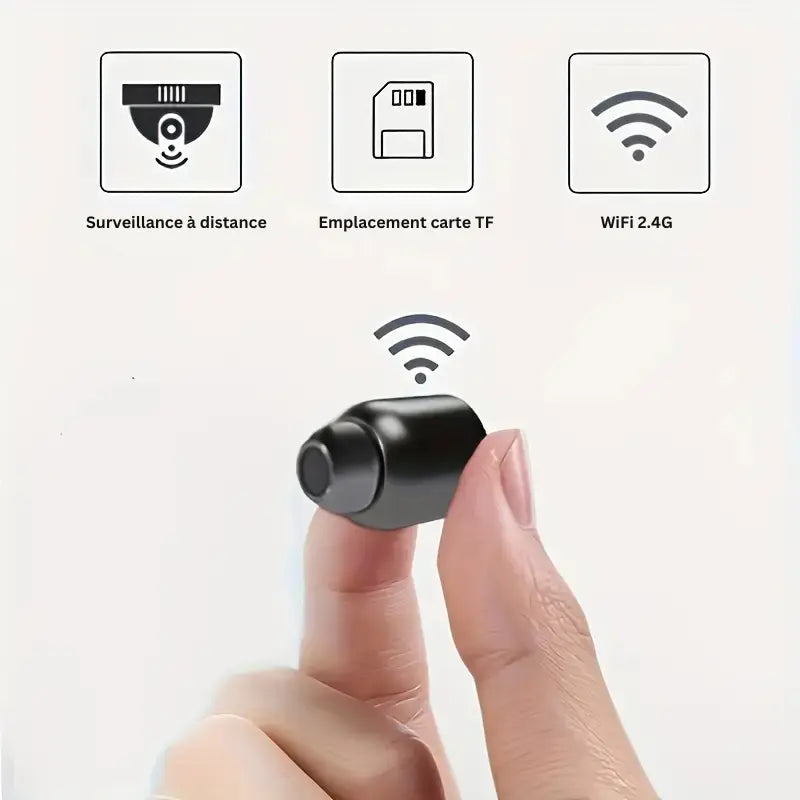 Mini Wireless Spy Camera - Secure HD Monitoring