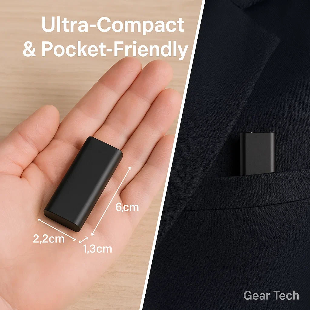 Miniature Voice Recorder – Small, Discreet, and Powerful Audio Capture | Perfect for Stealth Recording and Voice Activation