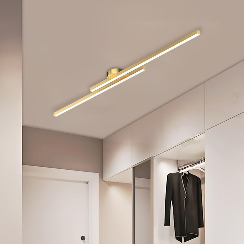 Modern Aluminium Semi Flush Mount LED Ceiling Light