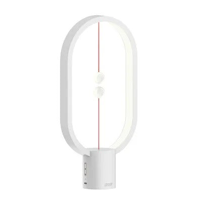 Modern Balance Table Lamp with Floating Switch Design