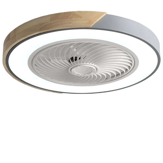 Modern Bladeless Ceiling Fan with LED Light & Remote