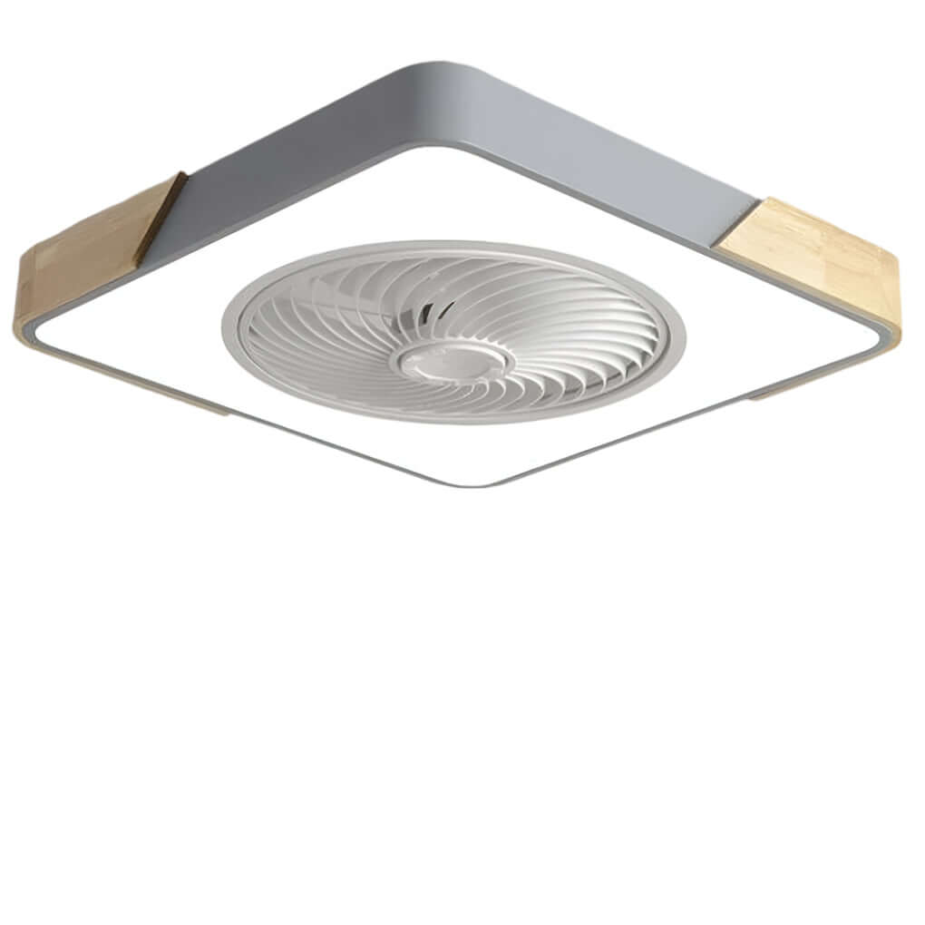 Modern Bladeless Ceiling Fan with LED Light & Remote