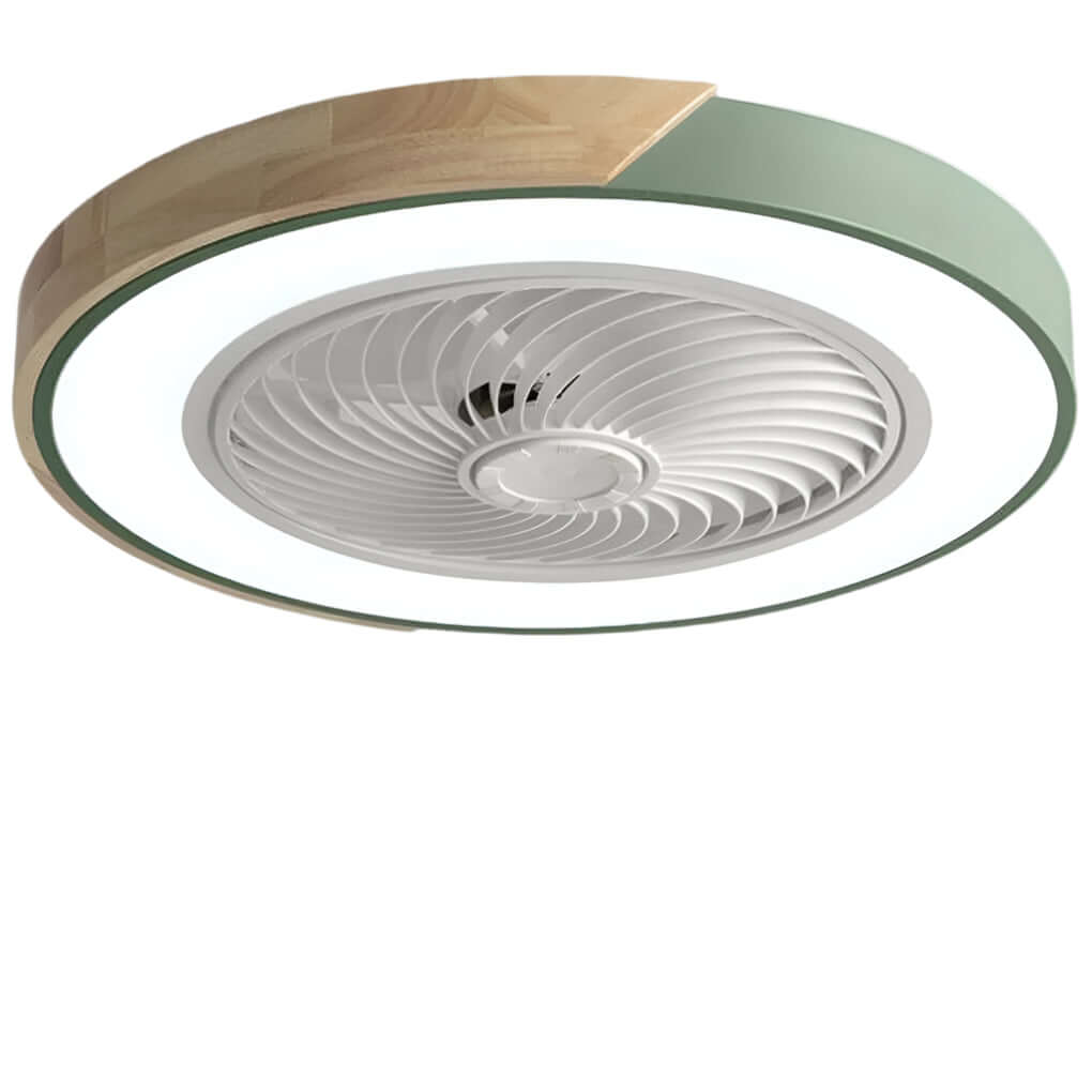 Modern Bladeless Ceiling Fan with LED Light & Remote