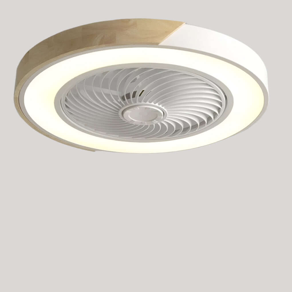 Modern Bladeless Ceiling Fan with LED Light & Remote