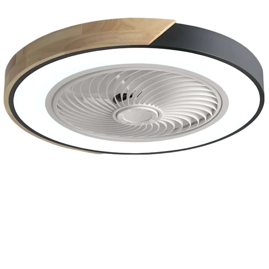 Modern Bladeless Ceiling Fan with LED Light & Remote