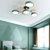 Modern Halo LED Semi-Flush Ceiling Light for Stylish Spaces