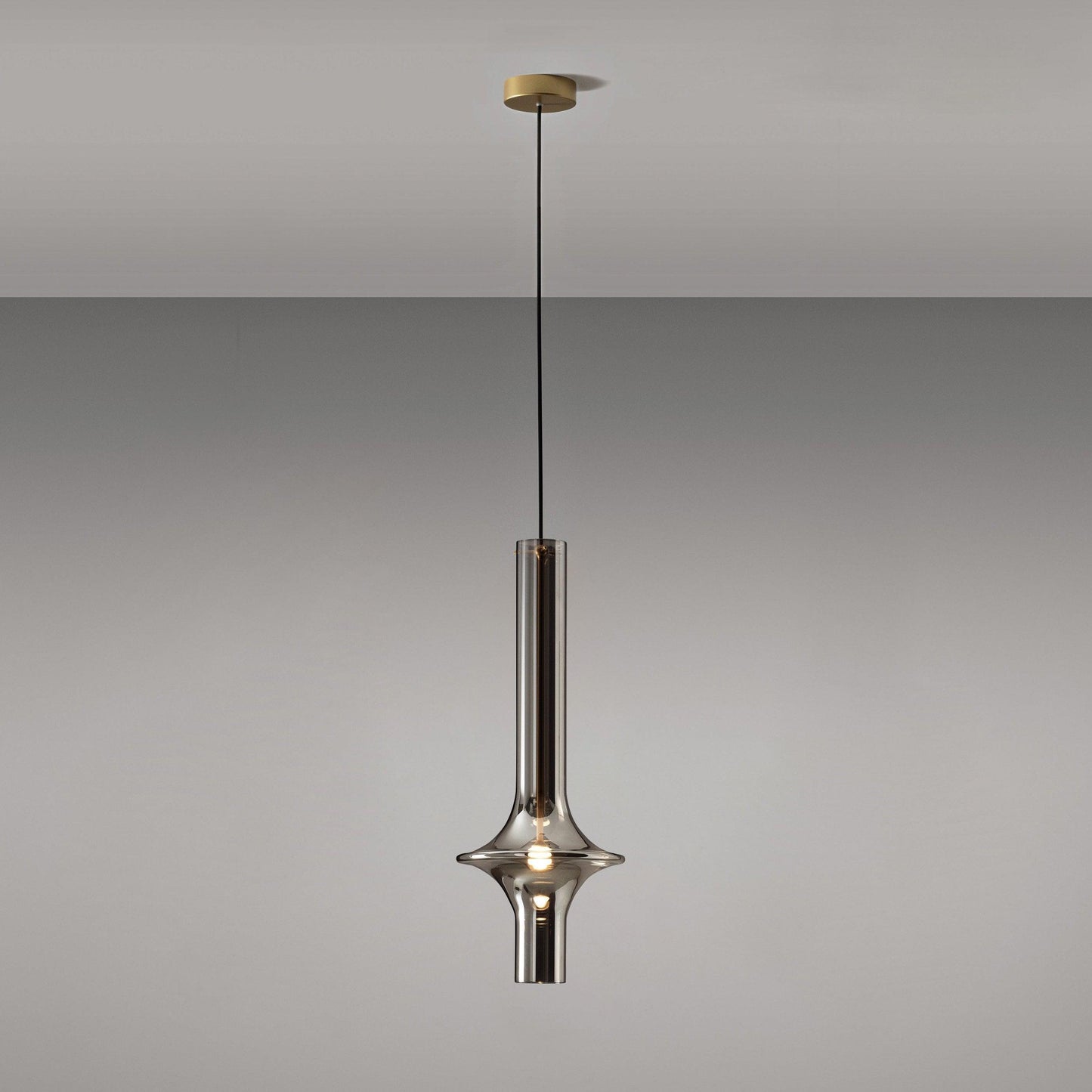 Modern LED Pendant Lamp with Glass and Iron – Adjustable Color Temperature, Ideal for Kitchen and Dining Room