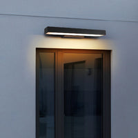 Modern LED Wall Lamp with Motion Sensor and Black Housing
