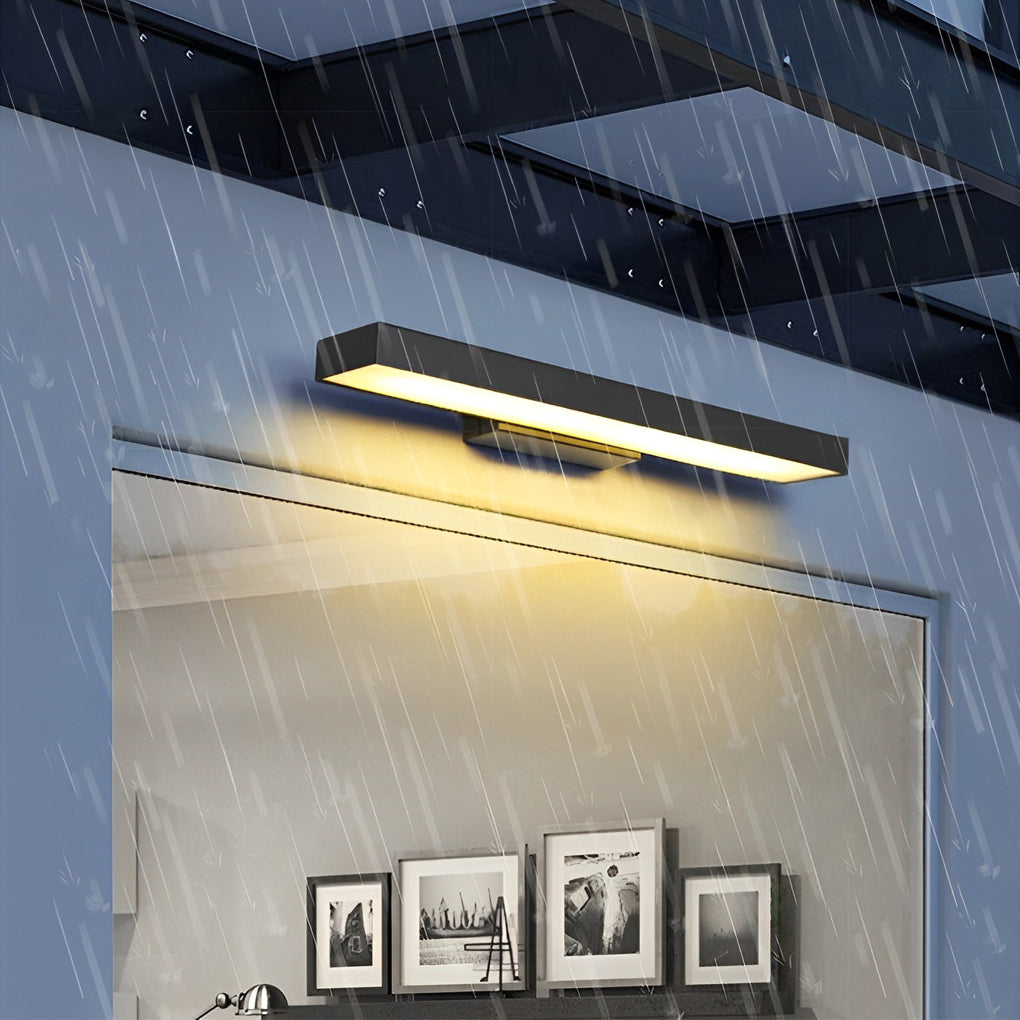 Modern LED Wall Lamp with Motion Sensor and Black Housing