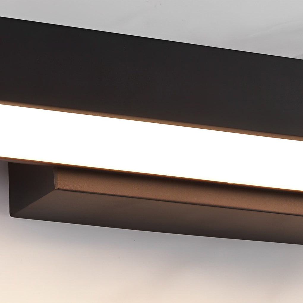Modern LED Wall Lamp with Motion Sensor and Black Housing