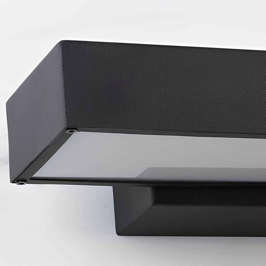 Modern LED Wall Lamp with Motion Sensor and Black Housing