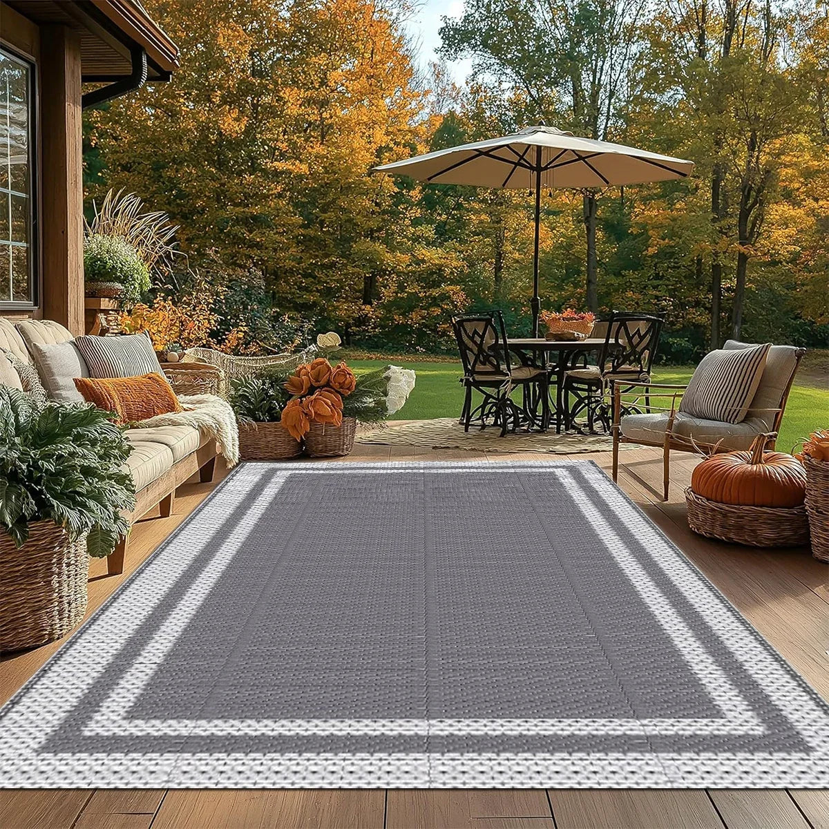 Modern Outdoor Rectangular Mat
