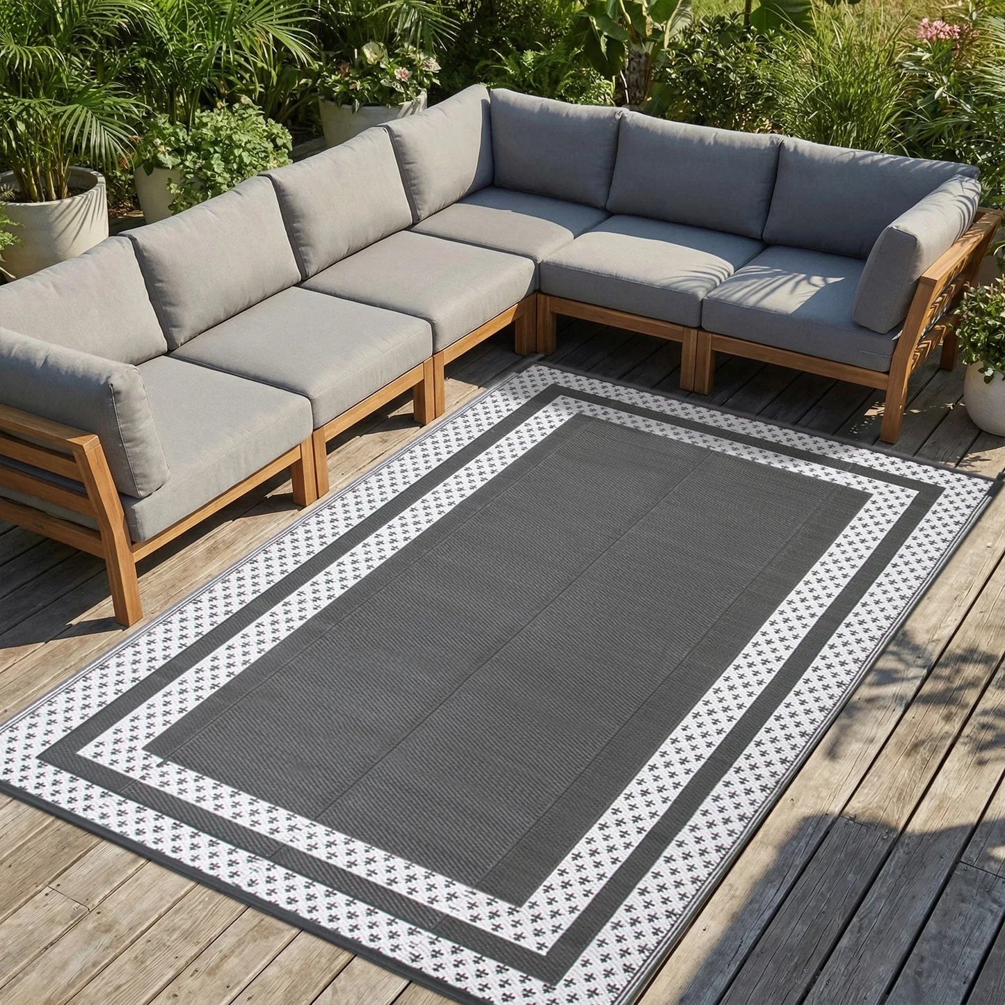 Modern Outdoor Rectangular Mat