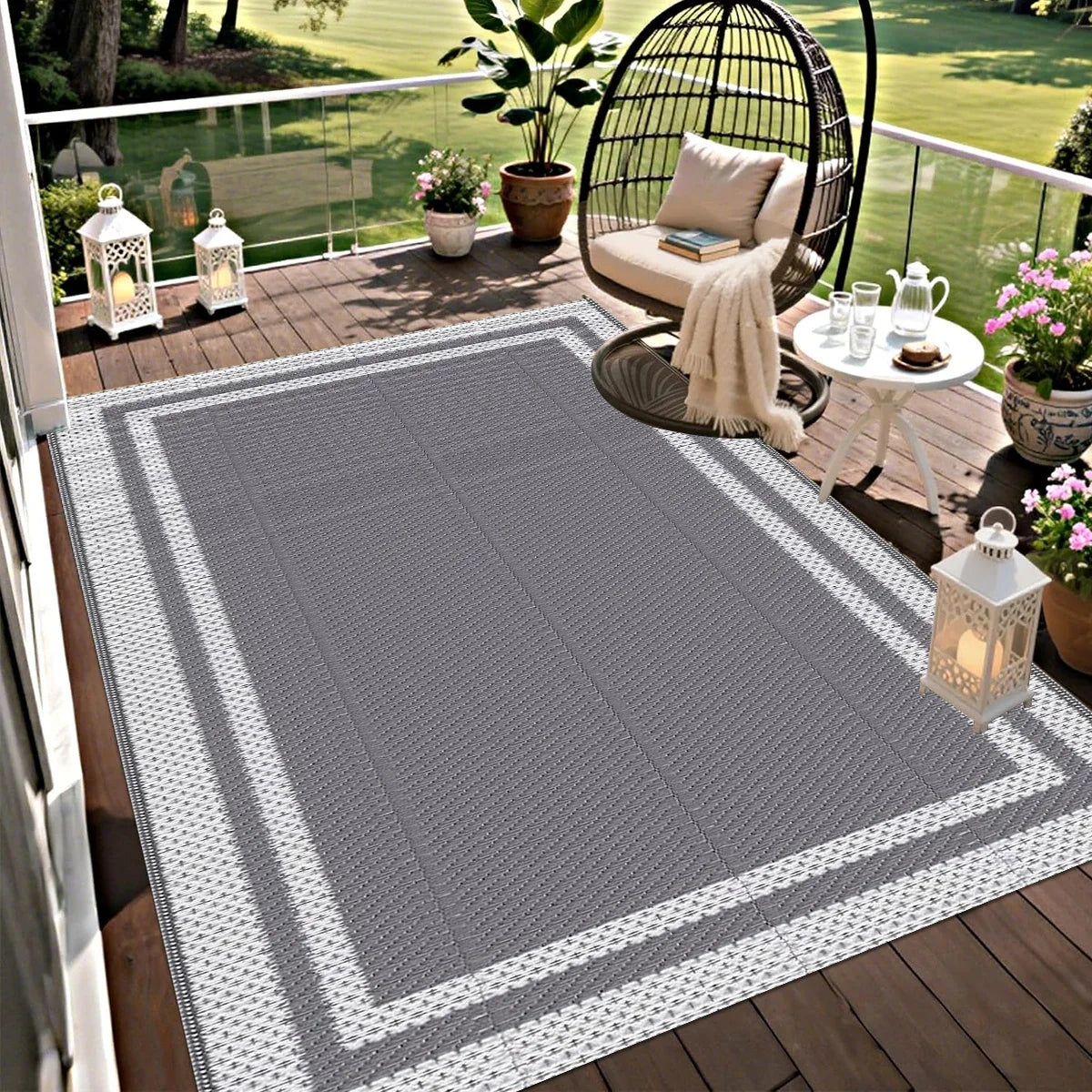 Modern Outdoor Rectangular Mat