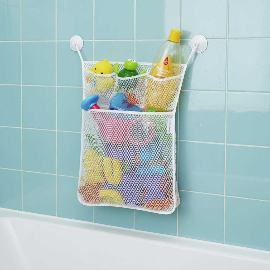 Mold-Free Bath Toy Organizer Storage Net