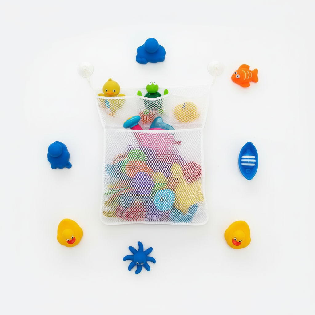 Mold-Free Bath Toy Organizer Storage Net