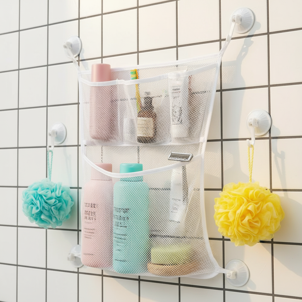 Mold-Free Bath Toy Organizer Storage Net