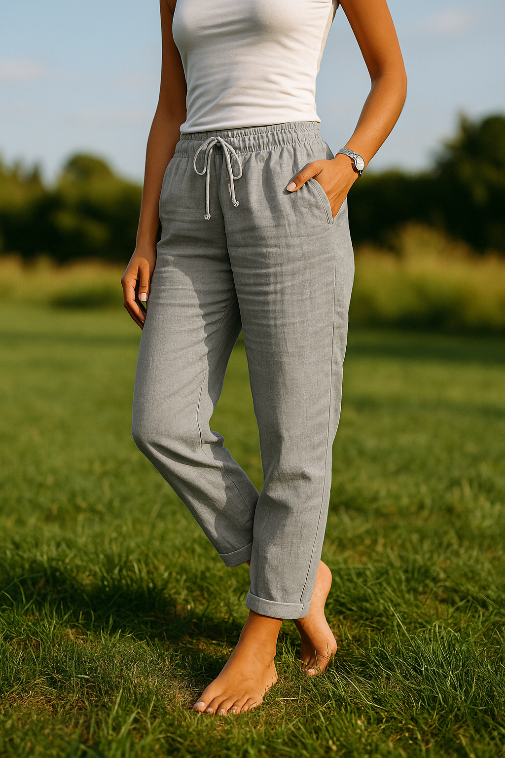 Monica - Elastic Waist Pants