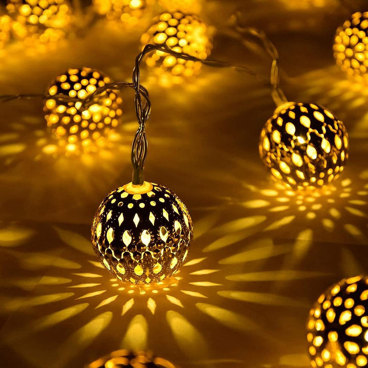 Moroccan Solar String Lights | Weatherproof | Energy Efficient
