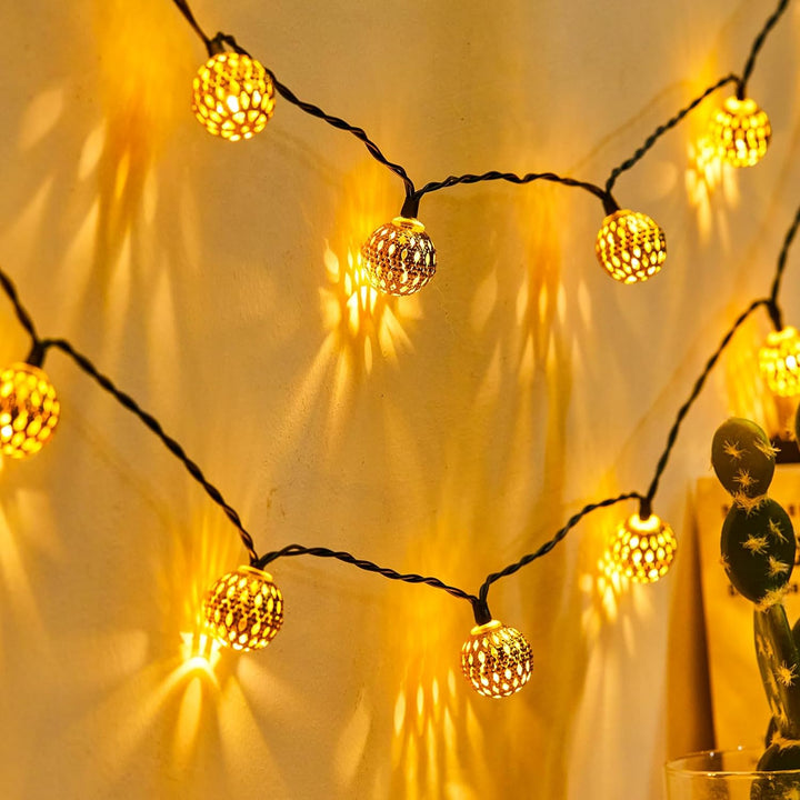 Moroccan Solar String Lights | Weatherproof | Energy Efficient