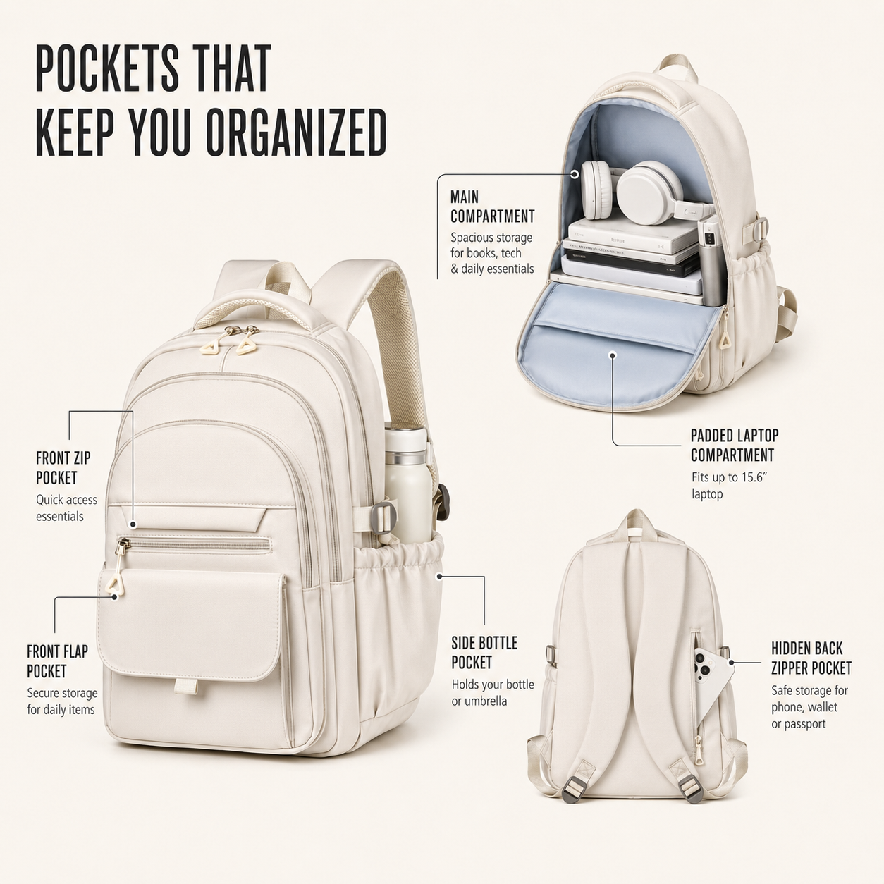 Multi Layer Oxford Backpack