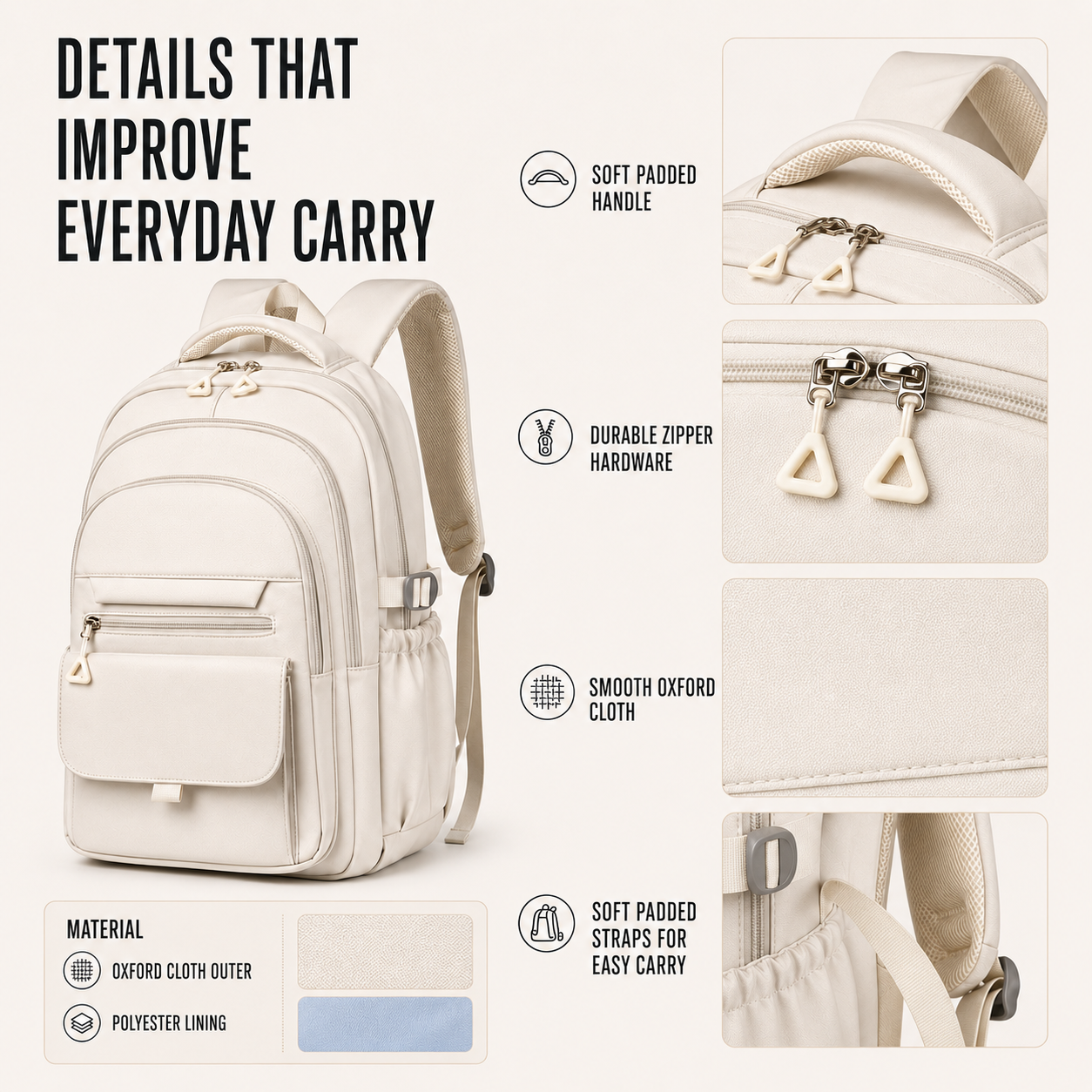 Multi Layer Oxford Backpack