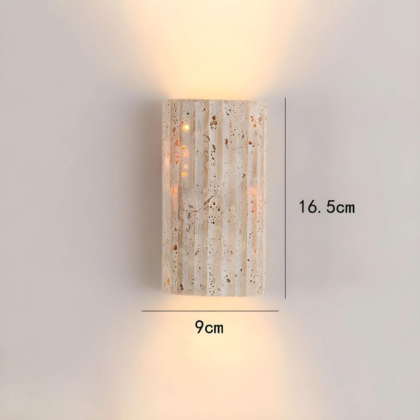 Natural Stone LED Wall Sconce Light