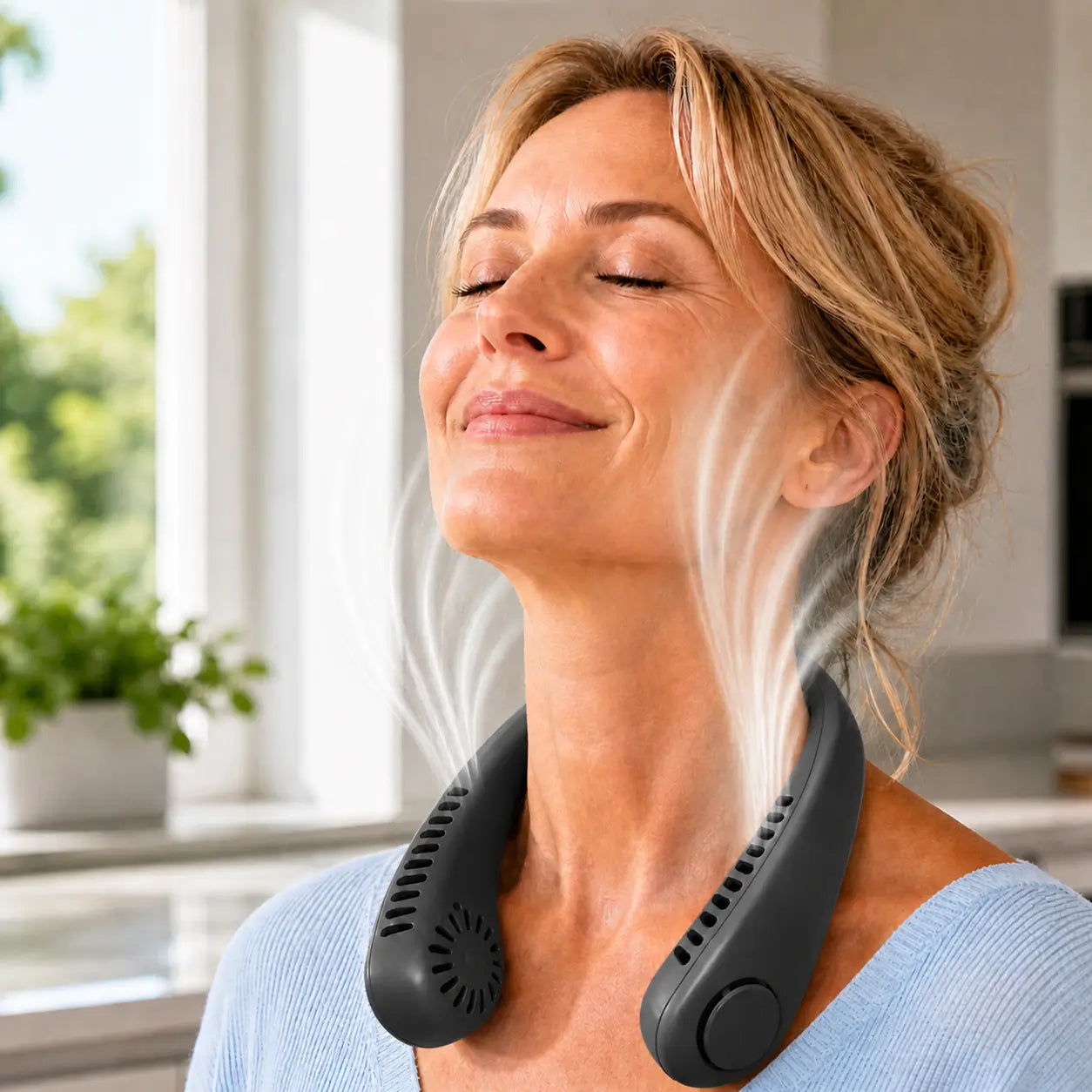 Neck Fan™ - Portable Rechargeable Neck Fan for Direct Cooling!