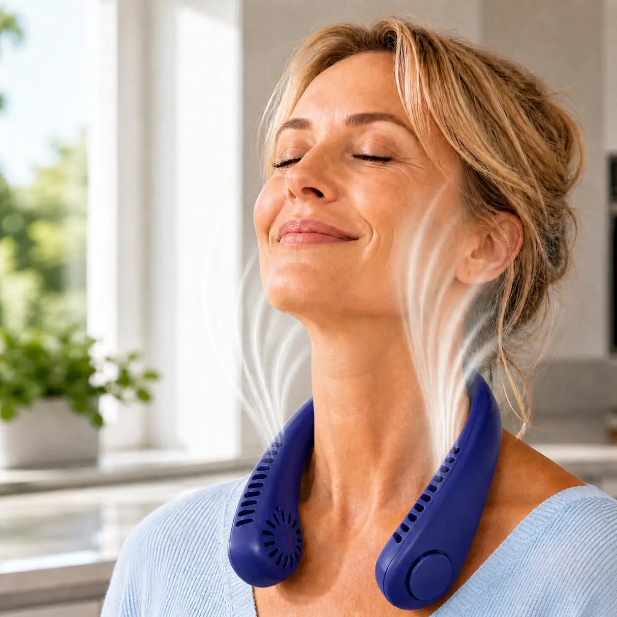 Neck Fan™ - Portable Rechargeable Neck Fan for Direct Cooling!