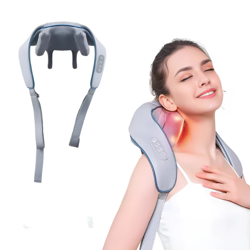 Neck Massager: Soothing Heat Relaxing Neck And Shoulder Massager
