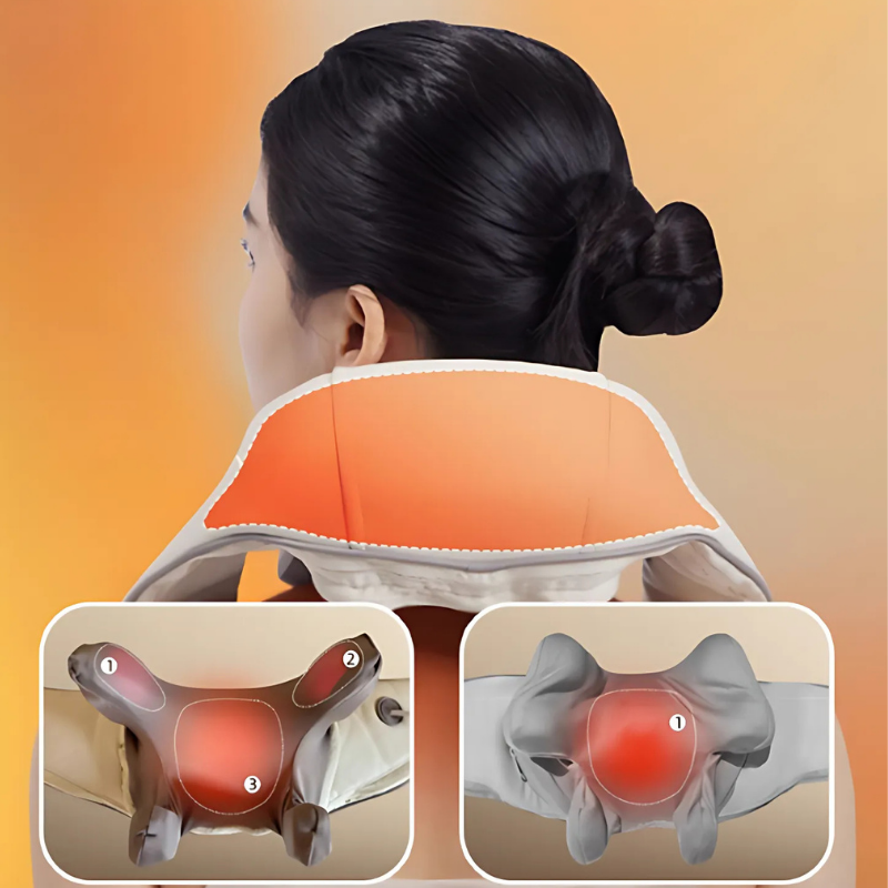 Neck Massager: Soothing Heat Relaxing Neck And Shoulder Massager