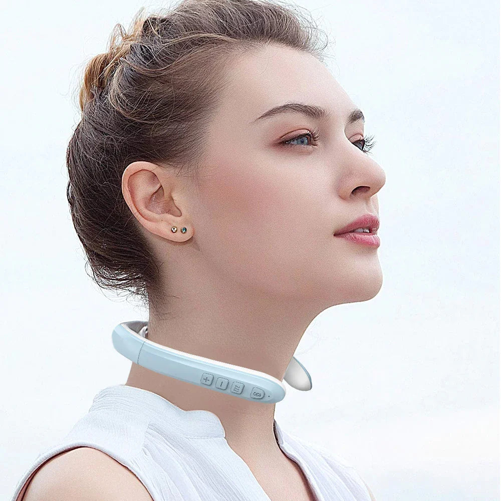 Neck Massager | Ultrasound Lymph Drainage | Wireless Massage Aid | Vitalize