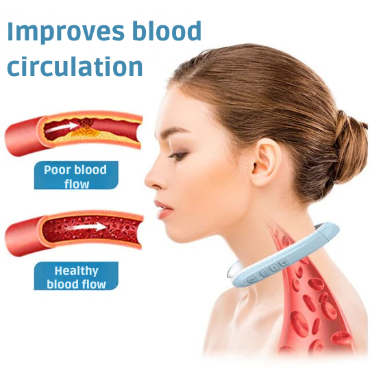 Neck Massager | Ultrasound Lymph Drainage | Wireless Massage Aid | Vitalize