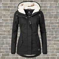 New Pleated Coat with Hood