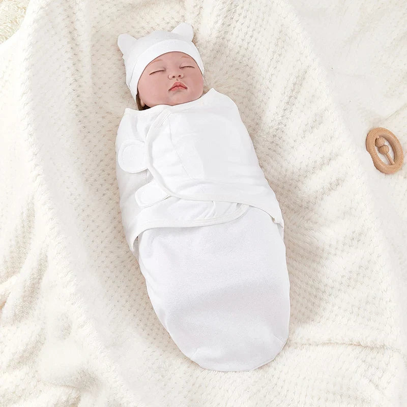 Newborn Baby Swaddle Wrap Adjustable Sleeping Bag 0-3M